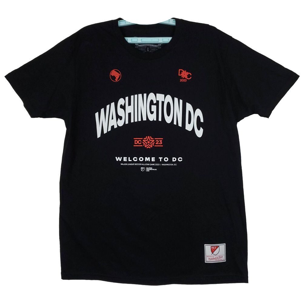 2023 MLS All-Star Game Mitchell & Ness L Large Shirt Washington DC Black New